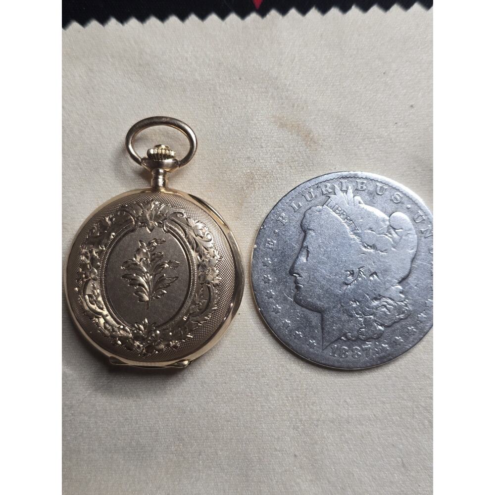 Louis Grisel 14k gold pocket watch